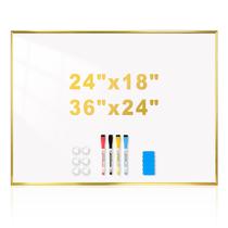Quadro Branco Magnético QUEENLINK 61x46cm Moldura Dourada Quadro Branco Magnético QUEENLINK 61x46cm Moldura Dourada