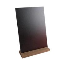 Quadro Branco Mini De Mesa Com Base De Madeira, Lousa Preta Para Mensagens E Etiquetas De Preço Quadro Branco Mini De Mesa Com Base De Madeira, Lousa Preta Para Mensagens E Etiquetas De Preço