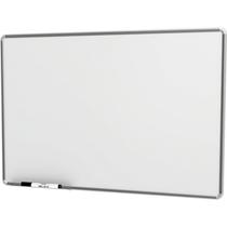 Quadro branco moldura aluminio 090x060cm popular stalo