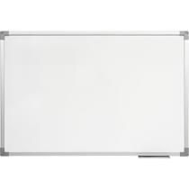 Quadro Branco Moldura Madeira 100X70Cm Uv Mdf Soft Aluminio