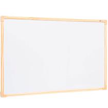 Quadro Branco Moldura Madeira 120x90cm Para Escola Escritório Emove