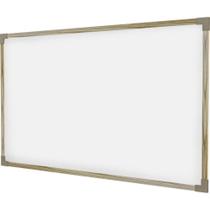 Quadro Branco Moldura Madeira 200X120Cm Uv Mdf