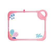 Quadro branco moldura rosa - dm brasil