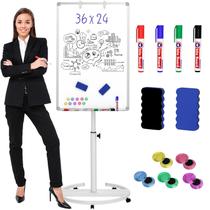 Quadro Branco Móvel Nicpro 91 x 61 cm Magnético e Ajustável