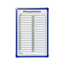 Quadro branco para planejamento mensal 30x45cm Quadro branco para planejamento mensal 30x45cm