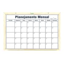 Quadro Branco Standard Mensal 60x40 Souza - 1127