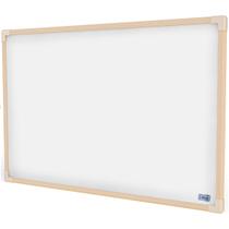 Quadro Branco UV Moldura Madeira 120x90cm