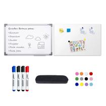 Quadro Branco UV + Mural Metálico 40x60 c/ Ímãs e Acessórios Quadro Branco UV + Mural Metálico 40x60 c/ Ímãs e Acessórios