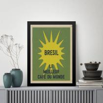 Quadro Brasil - Melhor Café Do Mundo 33x24cm - com vidro Quadro Brasil - Melhor Café Do Mundo 33x24cm - com vidro