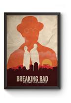 Quadro Breaking Bad Minimalista Poster Moldurado