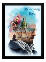 Quadro Breaking Bad Serie Arte Poster Com Moldura