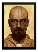 Quadro Breaking Bad Walter Arte Poster Com Moldura