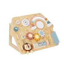 Quadro Brinca e Aprende, da Tooky Toy - Brinquedo de Madeira, Painel de Atividades com Estímulos Sensoriais - Cód. TP515 Quadro Brinca e Aprende, da Tooky Toy - Brinquedo de Madeira, Painel de Atividades com Estímulos Sensoriais - Cód. TP515