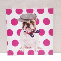 Quadro Bruce Boina Poa Rosa - 30x30 Quadro Bruce Boina Poa Rosa - 30x30