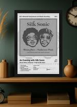 Quadro Bruno Mars An Evening with. (Black&white) Com Vidro Tamanho:21cm x 30cm (A4)