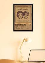 Quadro Bruno Mars An Evening with Sil. (Colored) Com Vidro Tamanho:21cm x 30cm (A4)