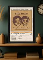 Quadro Bruno Mars An Evening with Silk . (Light) Com Vidro Tamanho:21cm x 30cm (A4)