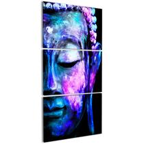 Quadro Buda Colorido Roxo Decorativo Sala Budismo Kit Quarto Quadro Buda Colorido Roxo Decorativo Sala Budismo Kit Quarto