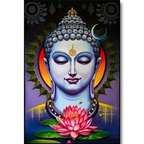 Quadro Buda na Flor de Lótus de Parede 29cm