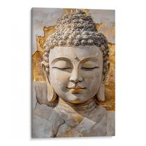 Quadro Buda - Serenidade Entre Ouro e Paz Eterna