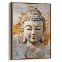 Quadro Buda - Serenidade Entre Ouro e Paz Eterna Quadro Buda - Serenidade Entre Ouro e Paz Eterna