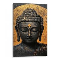 Quadro Buda - Tranquilidade Em Aura Dourada Eterna - Mioquadros