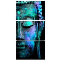 Quadro Budismo Decorativo para Sala Buda Azul Parede Moderno