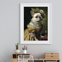 Quadro Bulldog Francês Lady - 60x48cm