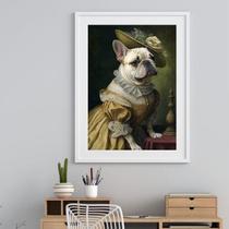 Quadro Bulldog Francês Lady - 60X48Cm