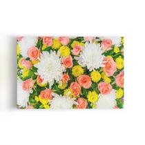 Quadro Buquê Mix de Flores Colorido Foto Canvas 60x40cm Quadro Buquê Mix de Flores Colorido Foto Canvas 60x40cm