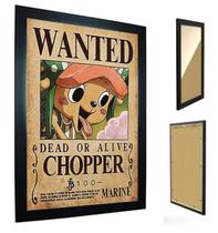 Quadro C/ Moldura One Piece - Cartaz de Procurado Chopper