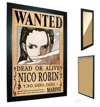 Quadro C/ Moldura One Piece - Cartaz Procurada Nico Robin