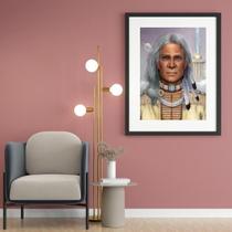 Quadro Caboclo Pena Branca - 60X48Cm Quadro Caboclo Pena Branca - 60X48Cm