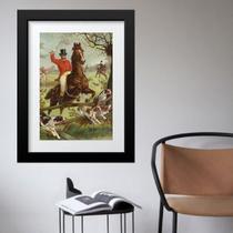 Quadro Caçada Inglesa - 60x48cm Quadro Caçada Inglesa - 60x48cm