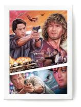 Quadro Caçadores De Emoção Arte Filme 1991 Moldura Branca