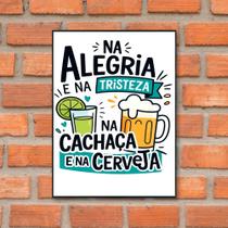 Quadro Cachaça Cerveja Boteco Bebidas Chopperia Bar 28x40cm Quadro Cachaça Cerveja Boteco Bebidas Chopperia Bar 28x40cm