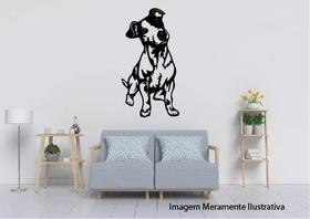 Quadro Cachorro Bonzinho Vazado 41x22cm Mdf 3mm Decoração