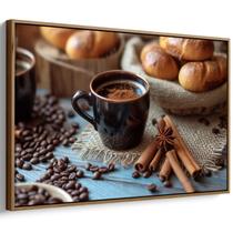 Quadro Café dos Prazeres Com Canela Aromática