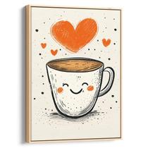Quadro Café dos Sorrisos e Amores Quentes