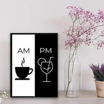 Quadro Café Drink Am Pm 45X34Cm