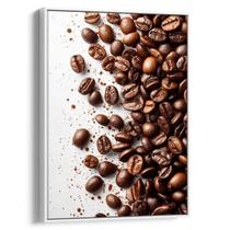 Quadro Café em Grãos que Dançam na Pureza Quadro Café em Grãos que Dançam na Pureza