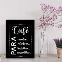 Quadro Café Para Compartilhar 45X34Cm - Com Vidro Quadro Café Para Compartilhar 45X34Cm - Com Vidro
