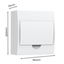 Quadro Caixa De Distribuição Branco Para Disjuntores Din Sobrepor Encaixa Dentro Parede Enerbras