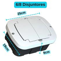 Quadro Caixa de Distribuição Para 3/4 ou 6/8 ou 12/16 Disjuntores Centrinho De Embutir Ribeiro