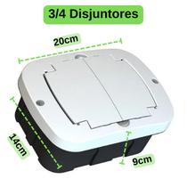 Quadro Caixa de Distribuição Para 3/4 ou 6/8 ou 12/16 Disjuntores Centrinho De Embutir Ribeiro