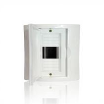Quadro Caixa de Distribuição Para 6 Disjuntor DIN Tampa Branca de Embutir Com Suporte Para Disjuntor Quadro Caixa de Distribuição Para 6 Disjuntor DIN Tampa Branca de Embutir Com Suporte Para Disjuntor