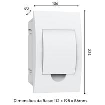 Quadro Caixa Distribuição Embutir Para Disjuntores Din Organizador Disjunto - Enerbras