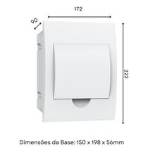Quadro Caixa Distribuição Embutir Para Disjuntores Din Organizador Disjunto - Enerbras