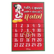 Quadro Calendário natalino Disney 40x25