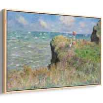 Quadro Caminhada pelo penhasco em Pourville - Claude Monet (1882)